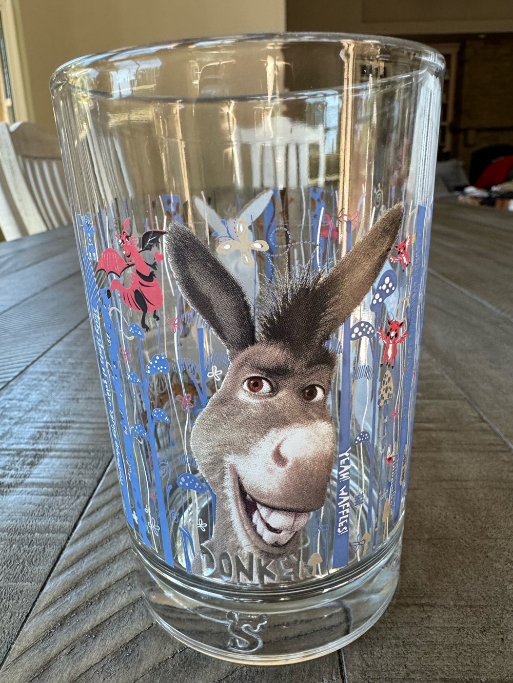 McDonald's Shrek Forever After Shrek Donkey Collectable Character Glass